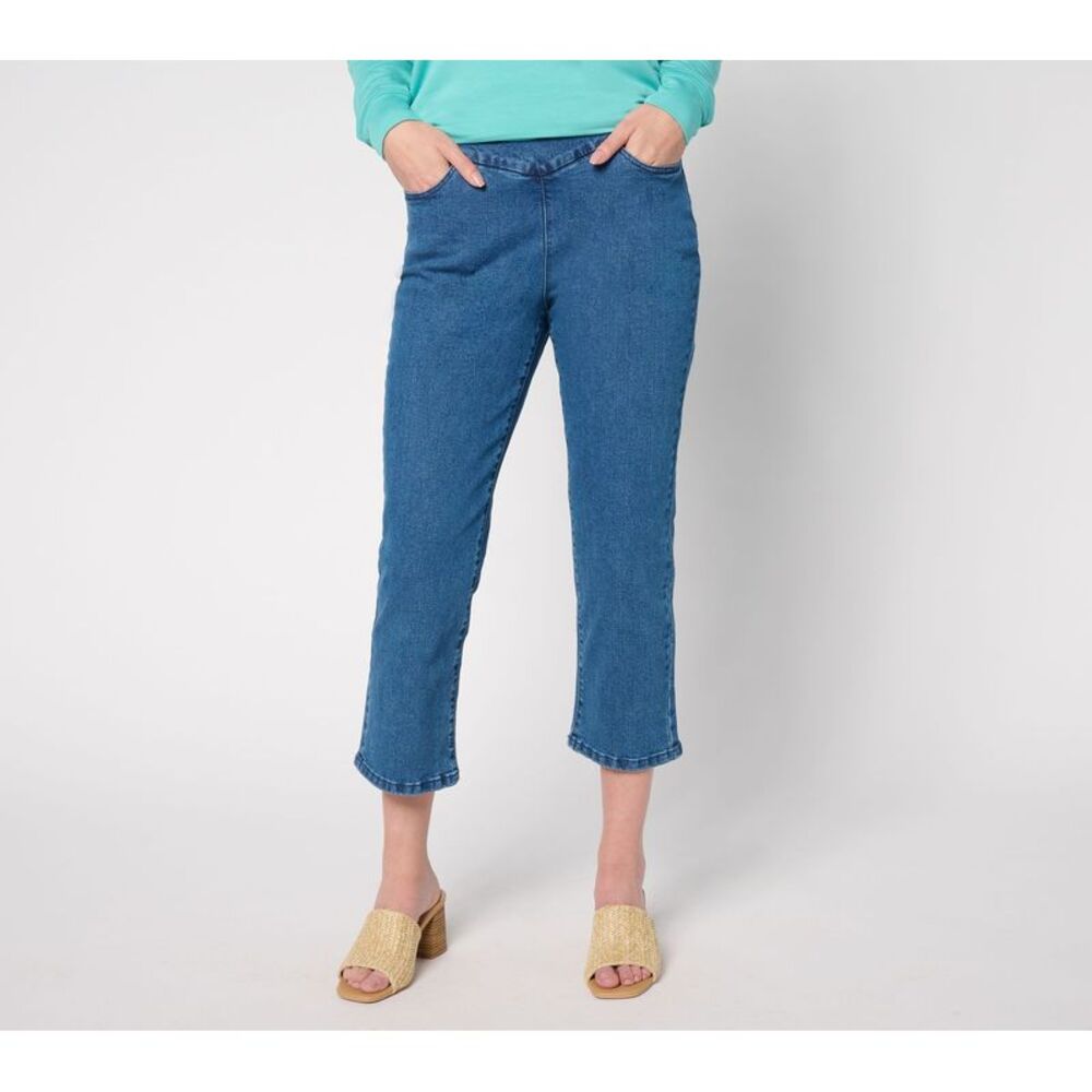 Splendid Women's Pants Sz 12 De Novo Denim Cropped Jeans Blue A686185